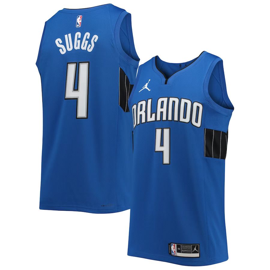 Men Orlando Magic #4 Jalen Suggs Jordan Brand Blue Swingman NBA Jersey